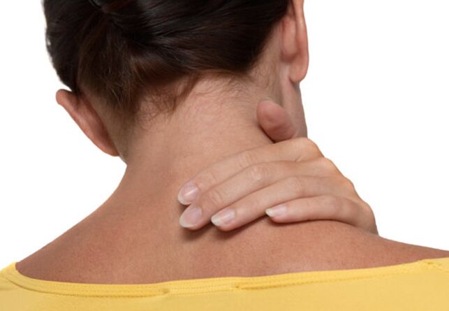 Pain in the neck with osteoarthritis of the cervical spine