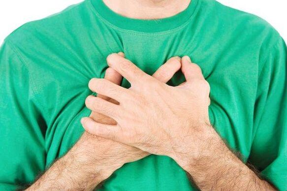 Chest pain due to osteoarthritis